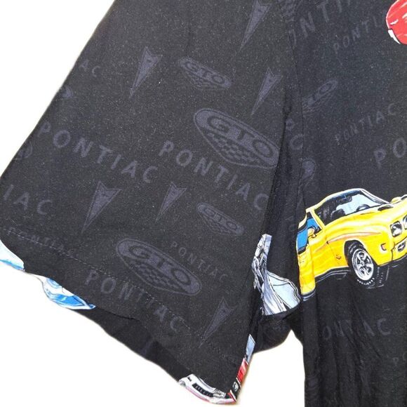 Paradise Found Vintage Car Men's Black Button Down Shirt XL - Picture 4 of 5